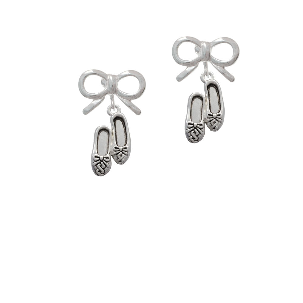 Ballet Slippers Crystal Clip On Earrings Image 9