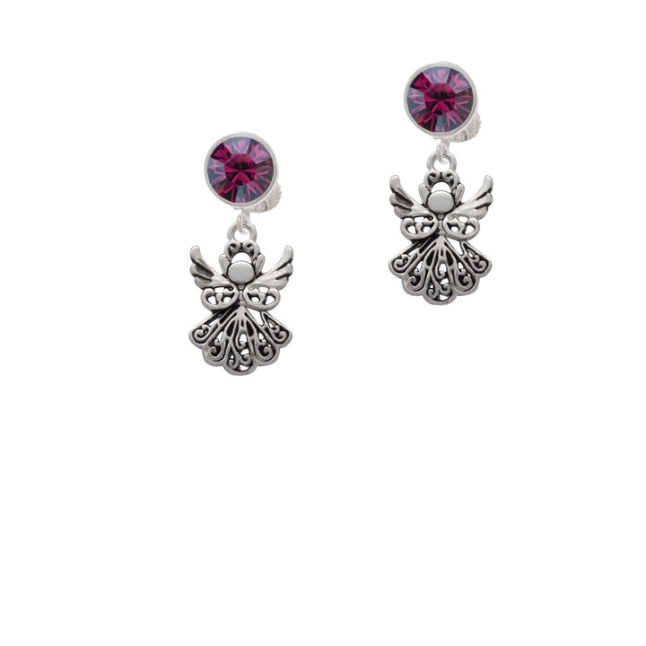 Angel Crystal Clip On Earrings Image 8