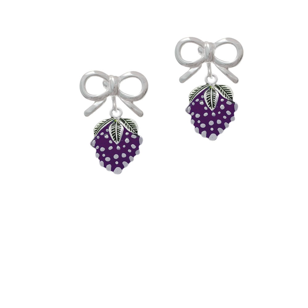 Grapes Crystal Clip On Earrings Image 9