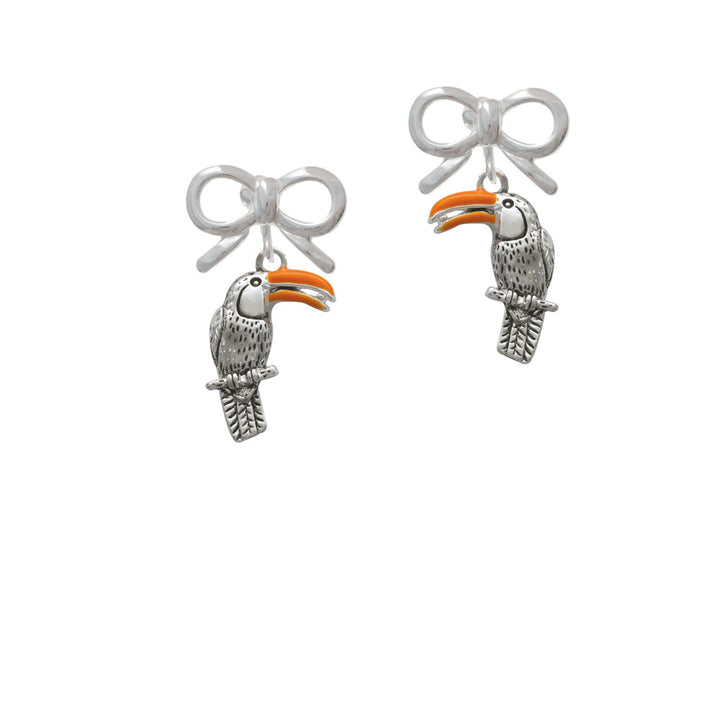 Toucan Crystal Clip On Earrings Image 9