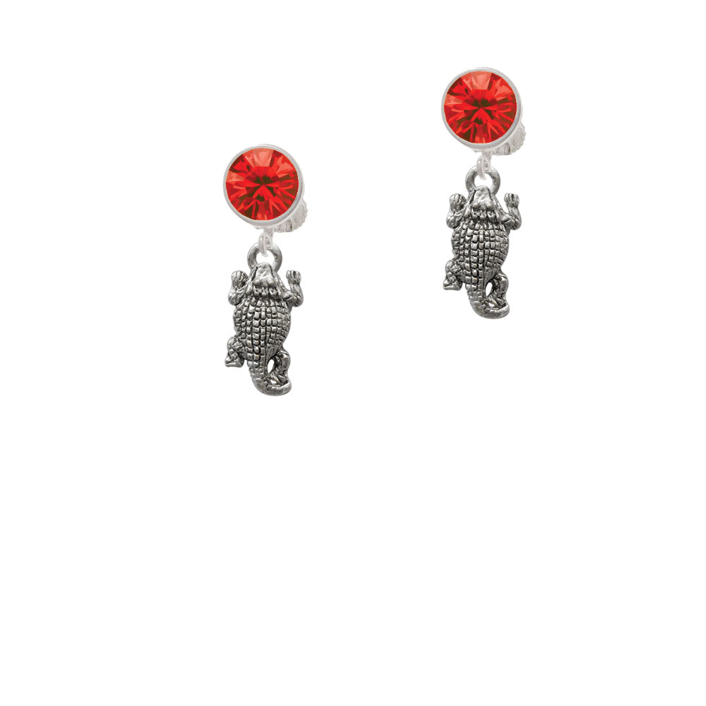 Horn Toad Crystal Clip On Earrings Image 4