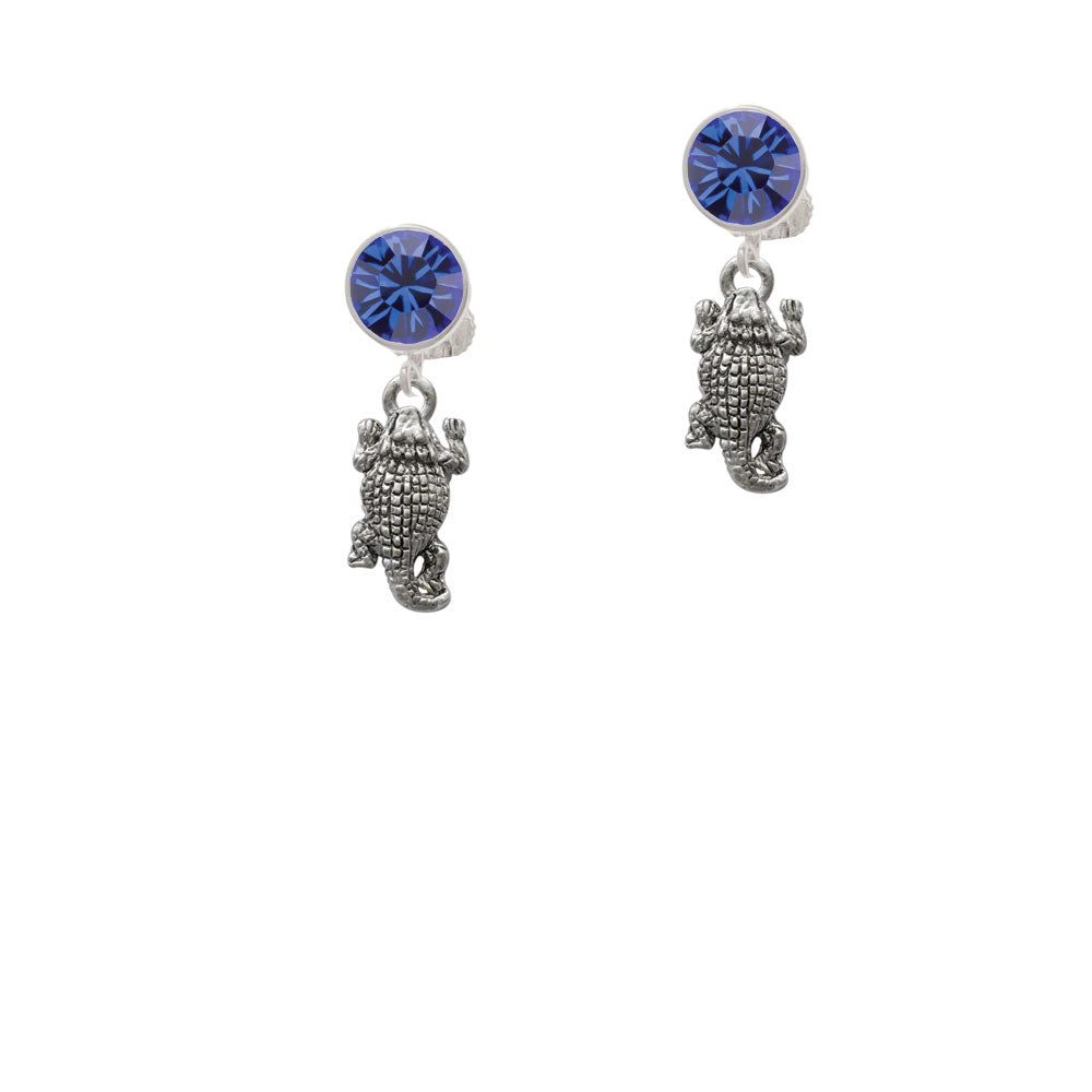 Horn Toad Crystal Clip On Earrings Image 7