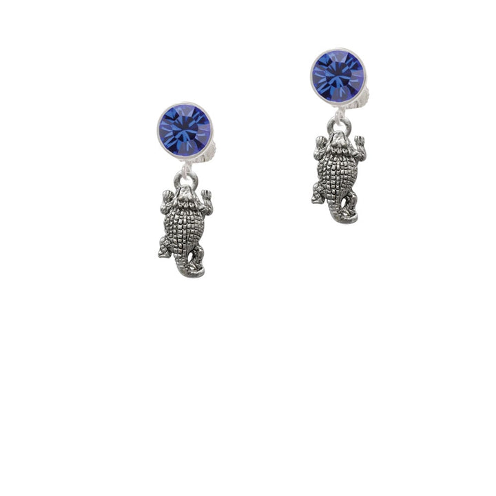 Horn Toad Crystal Clip On Earrings Image 1