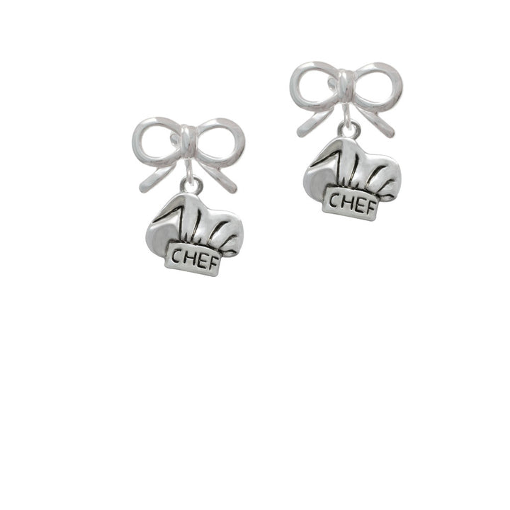 Chef Hat Crystal Clip On Earrings Image 9