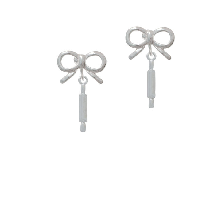 Rolling Pin Crystal Clip On Earrings Image 9