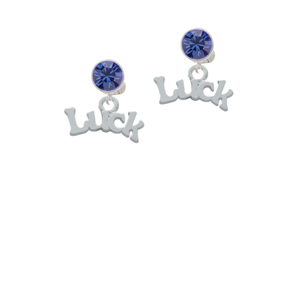 Luck Crystal Clip On Earrings Image 7