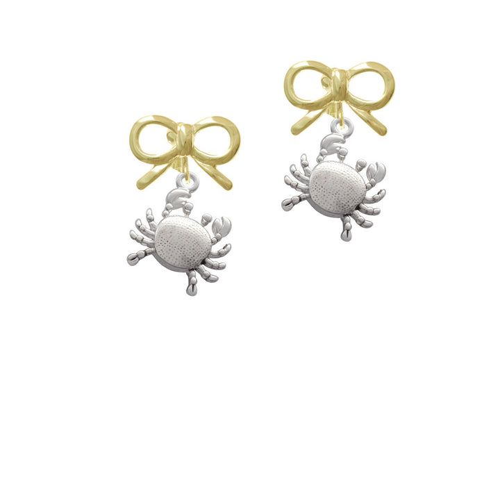 Antiqued Crab Crystal Clip On Earrings Image 10