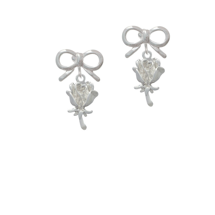 Antiqued Rose Crystal Clip On Earrings Image 9