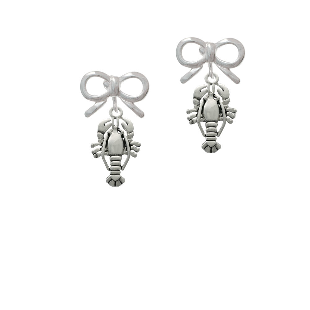 Antiqued Lobster Crystal Clip On Earrings Image 9