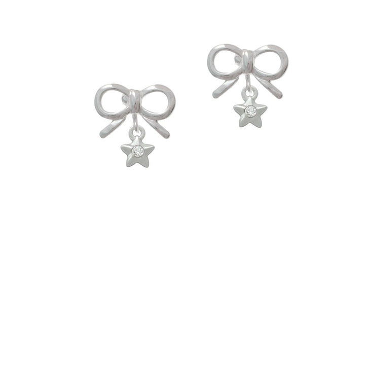 Mini Star with Clear Crystal Crystal Clip On Earrings Image 9