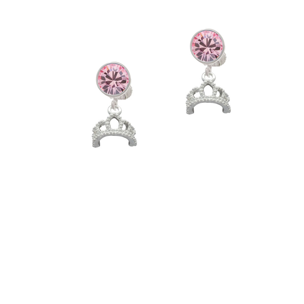 Tiara Crystal Clip On Earrings Image 4