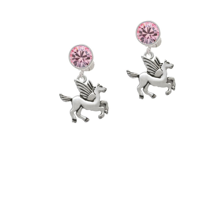 Medium Pegasus Crystal Clip On Earrings Image 1