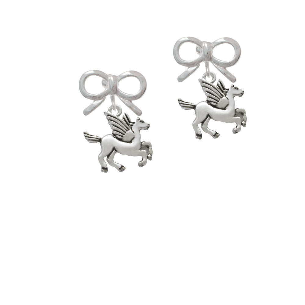 Medium Pegasus Crystal Clip On Earrings Image 9