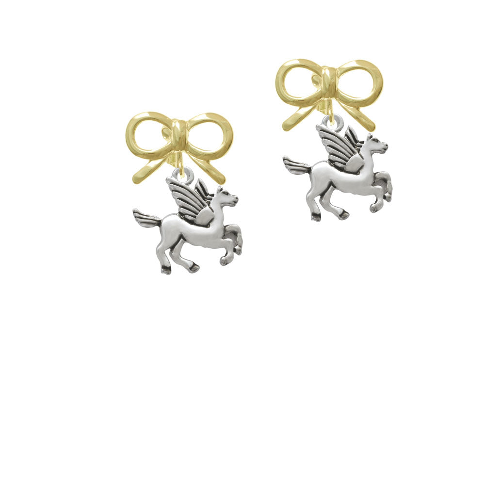 Medium Pegasus Crystal Clip On Earrings Image 10