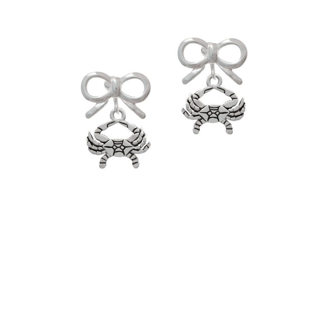 Crab Crystal Clip On Earrings Image 9