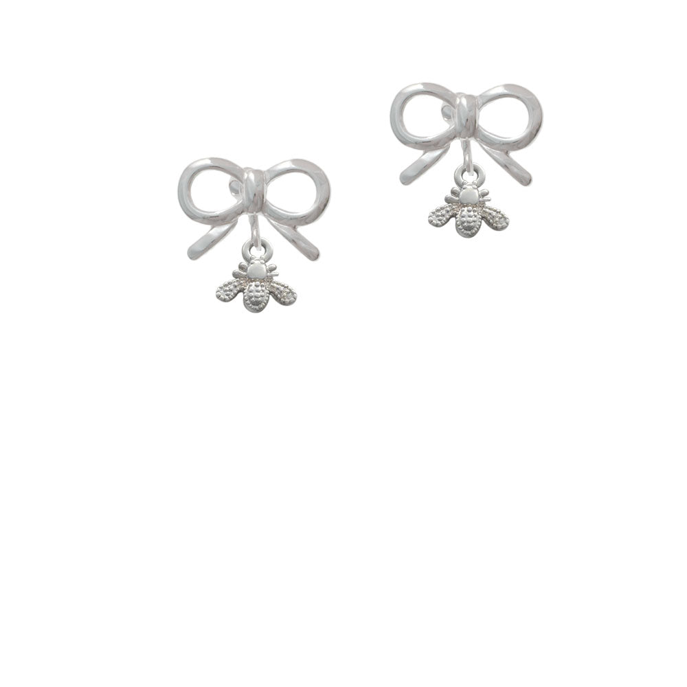 Mini Bee Crystal Clip On Earrings Image 9