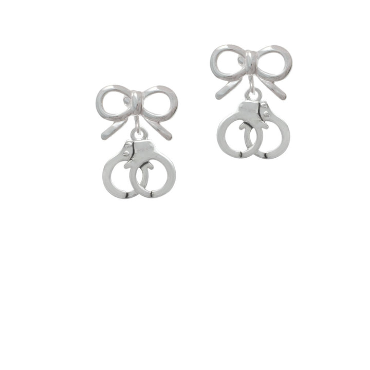 Handcuffs Crystal Clip On Earrings Image 9