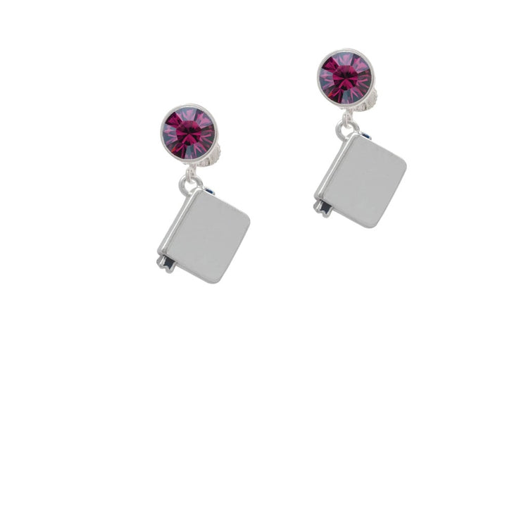 Book Crystal Clip On Earrings Image 8