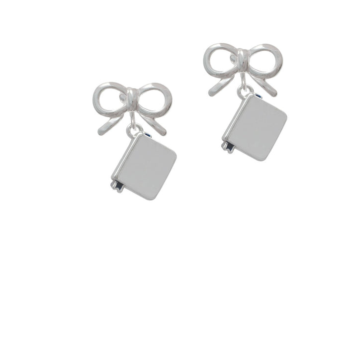 Book Crystal Clip On Earrings Image 9