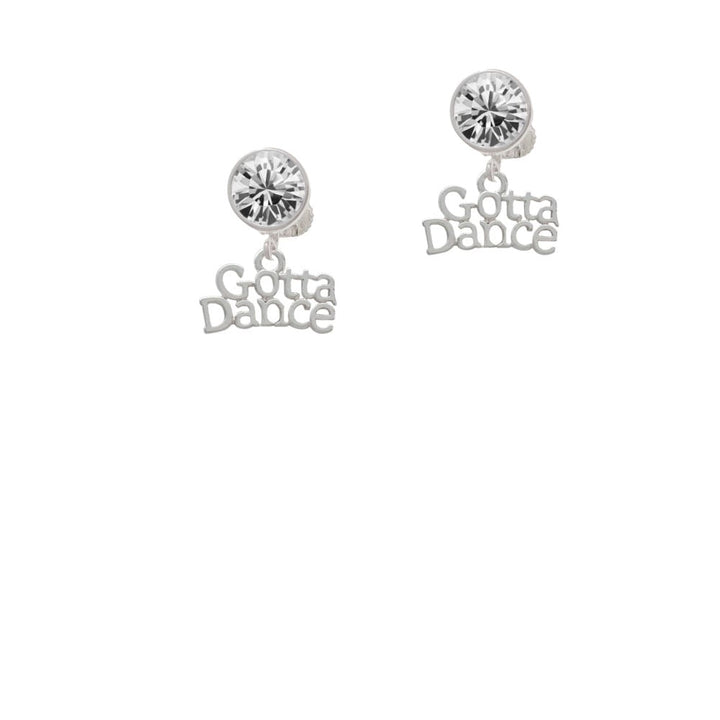 Gotta Dance Crystal Clip On Earrings Image 1