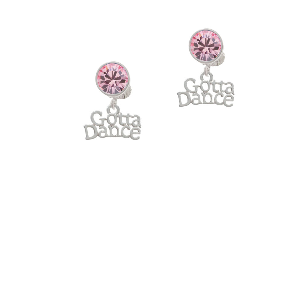 Gotta Dance Crystal Clip On Earrings Image 4