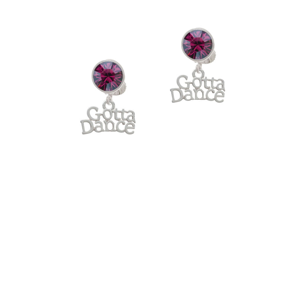 Gotta Dance Crystal Clip On Earrings Image 8