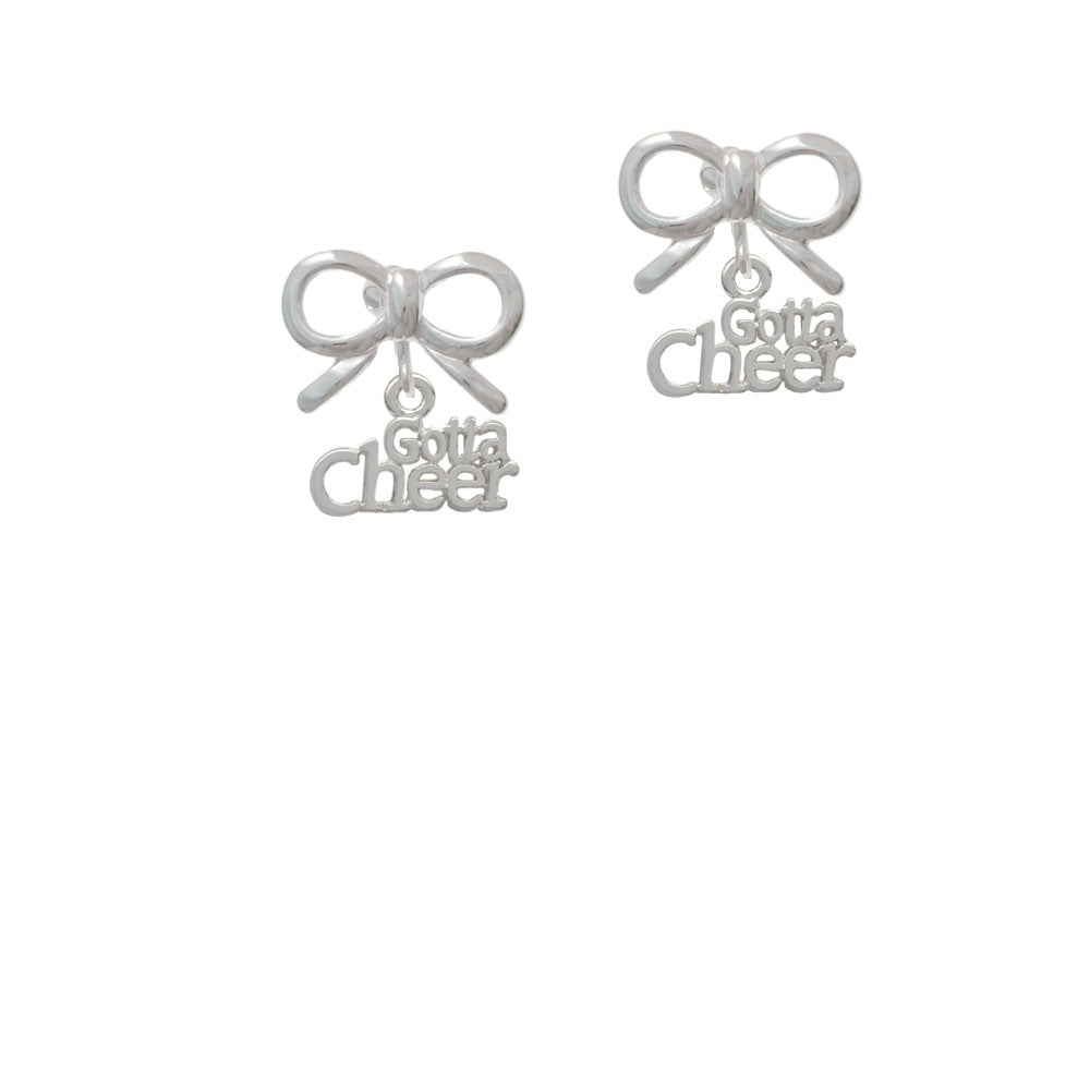 Gotta Cheer Crystal Clip On Earrings Image 9