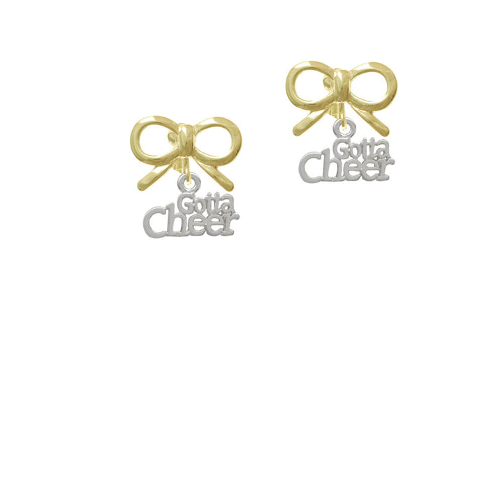 Gotta Cheer Crystal Clip On Earrings Image 10