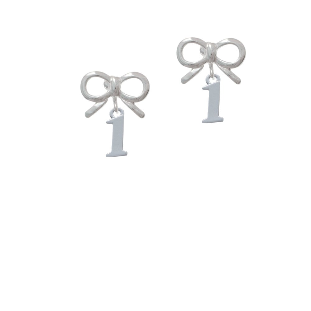 Number - 1 - Crystal Clip On Earrings Image 9