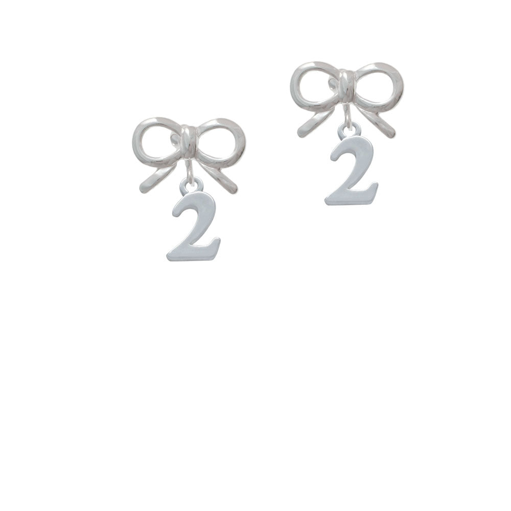 Number - 2 - Crystal Clip On Earrings Image 9