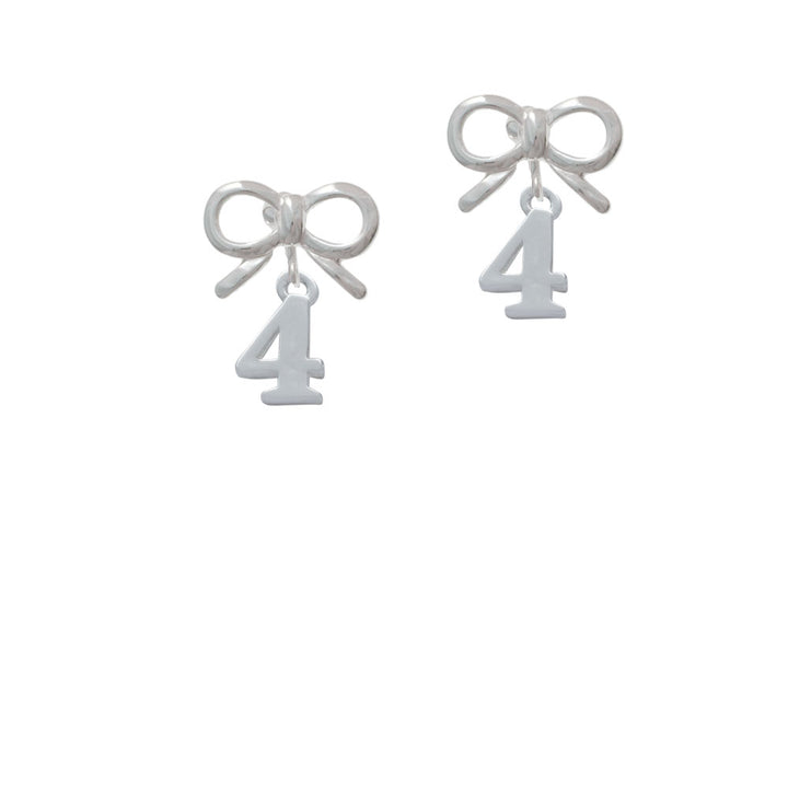 Number - 4 - Crystal Clip On Earrings Image 9