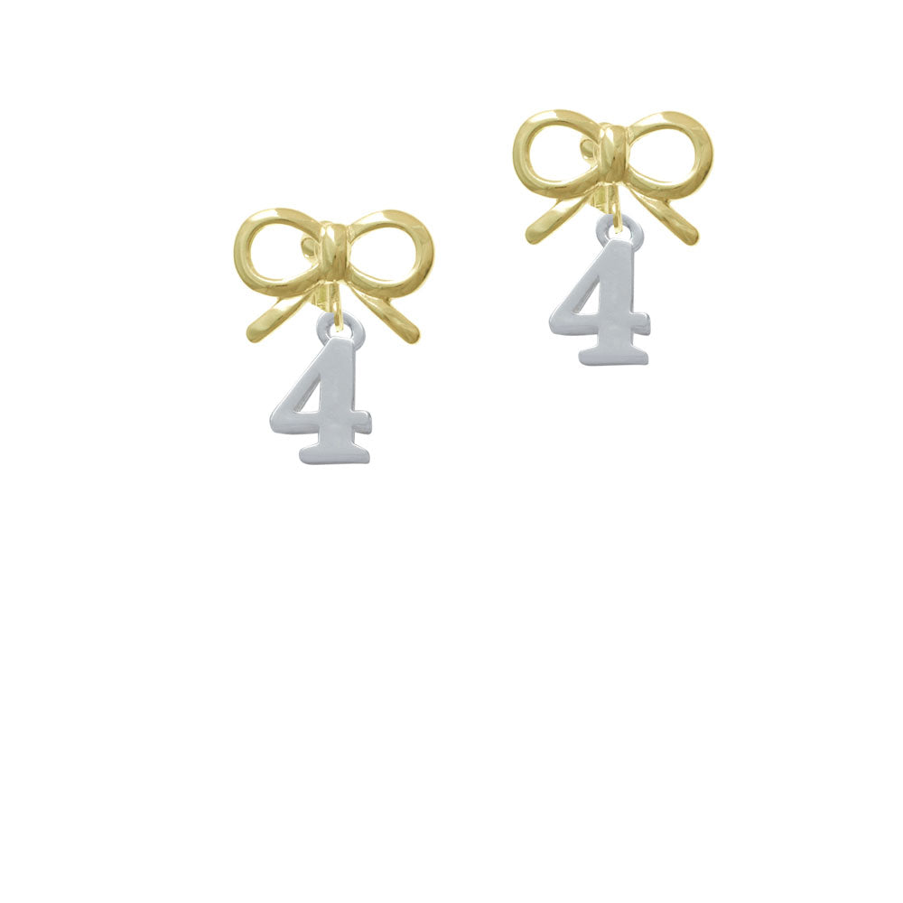 Number - 4 - Crystal Clip On Earrings Image 10