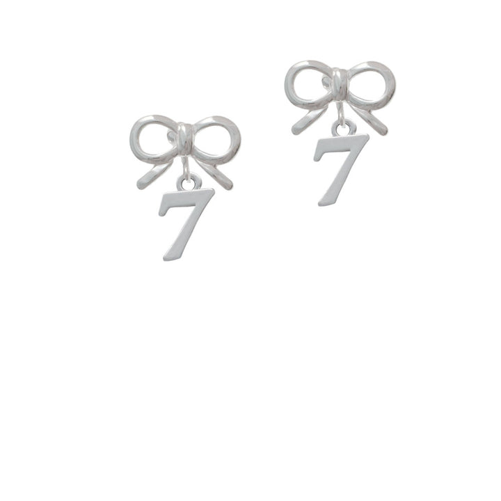 Number - 7 - Crystal Clip On Earrings Image 9