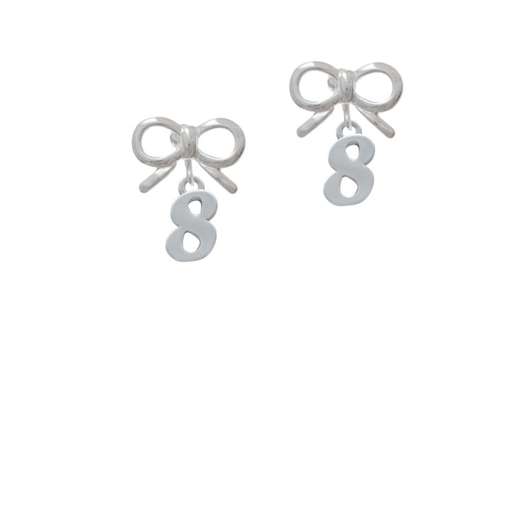 Number - 8 - Crystal Clip On Earrings Image 9