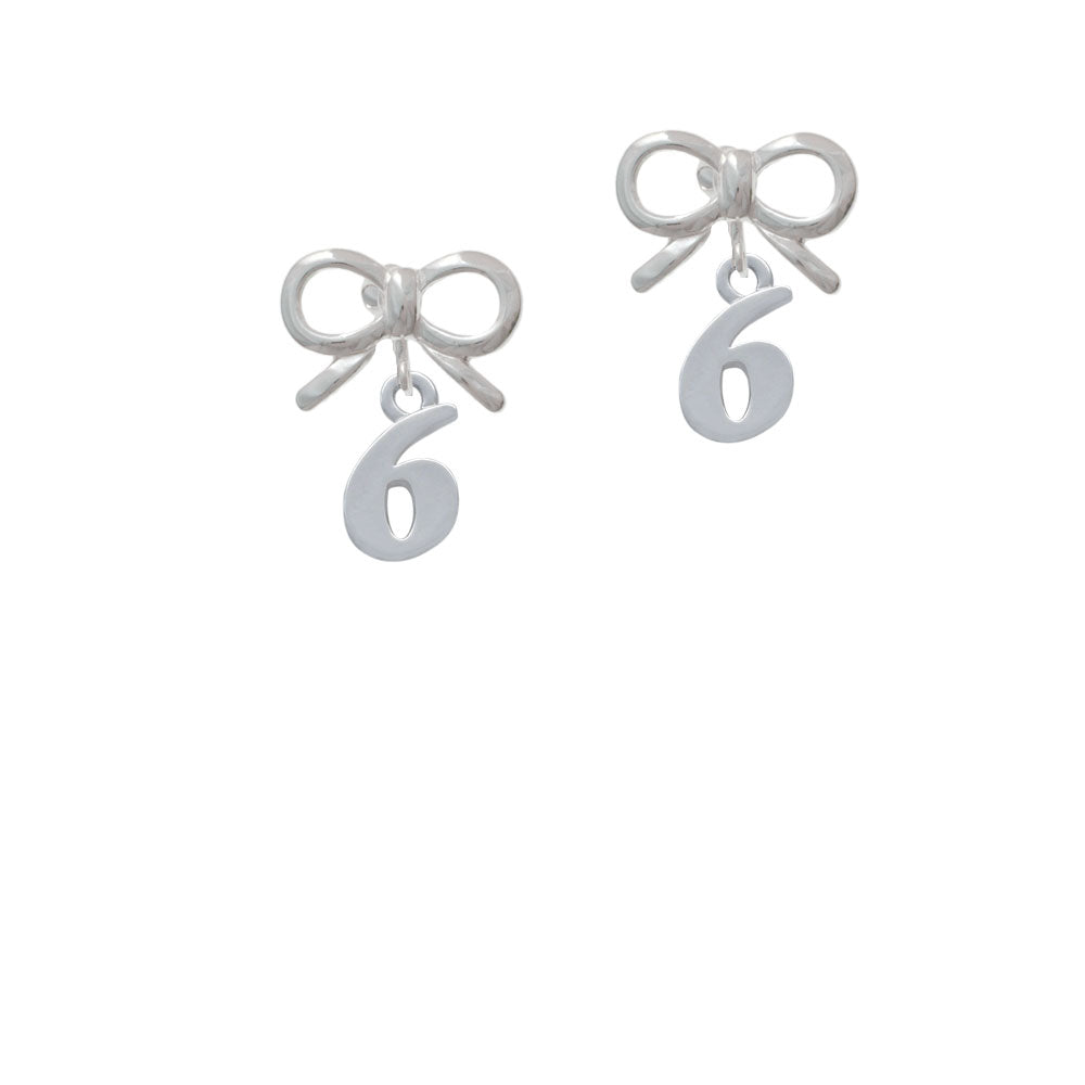 Number - 6 - Crystal Clip On Earrings Image 9