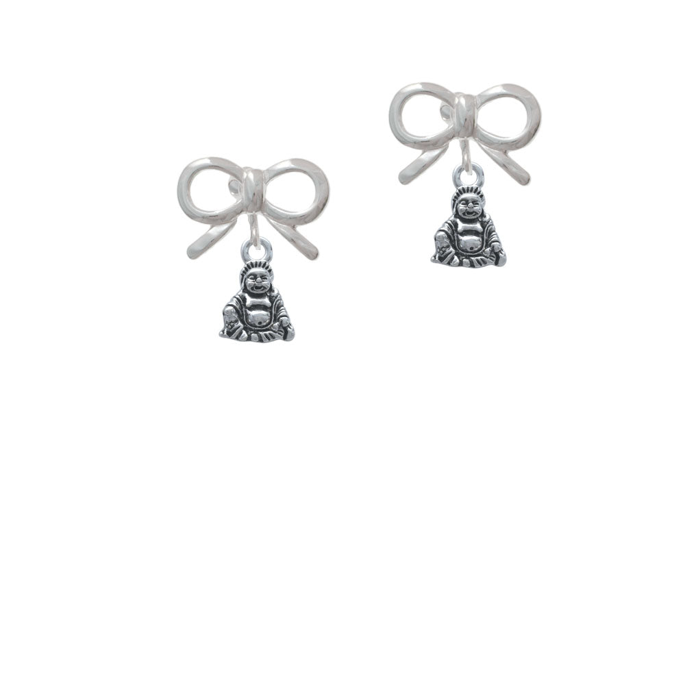 Mini Buddha Crystal Clip On Earrings Image 9