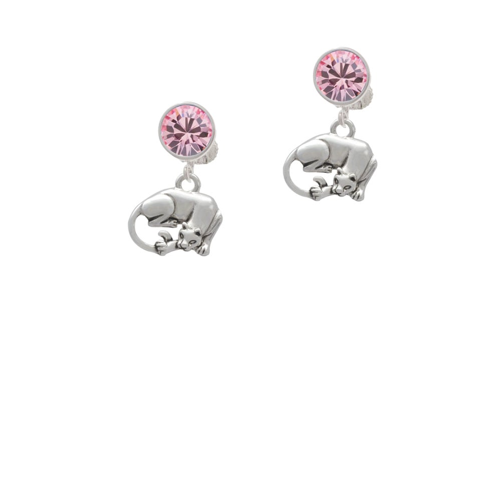 Panther Crystal Clip On Earrings Image 1