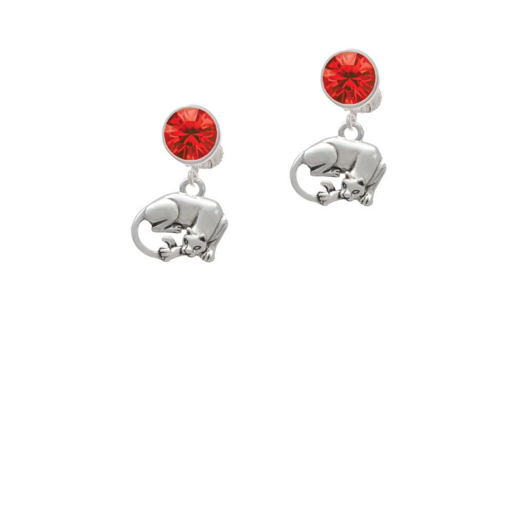 Panther Crystal Clip On Earrings Image 4