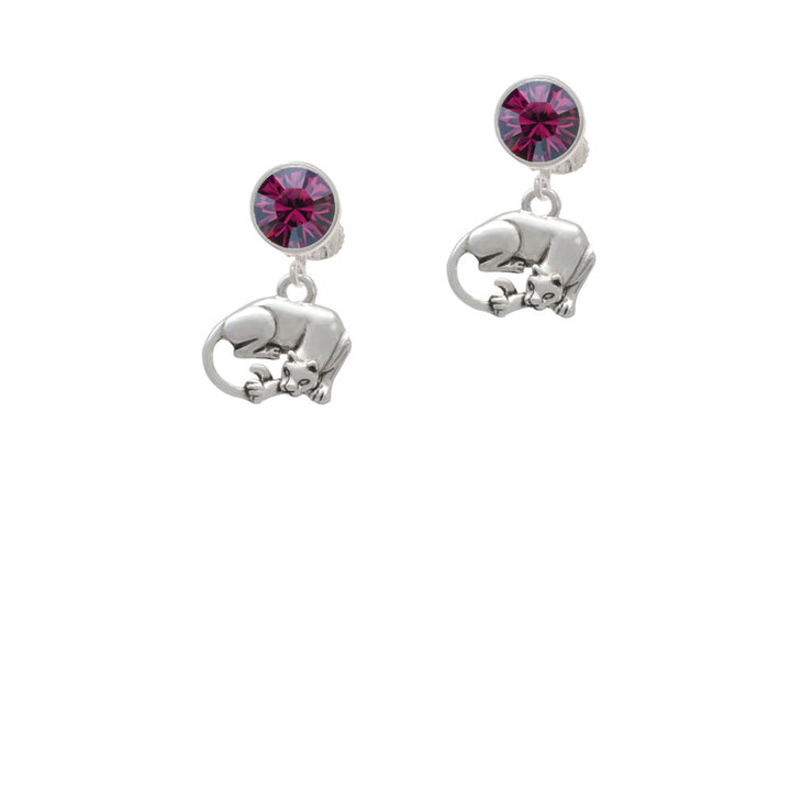 Panther Crystal Clip On Earrings Image 8