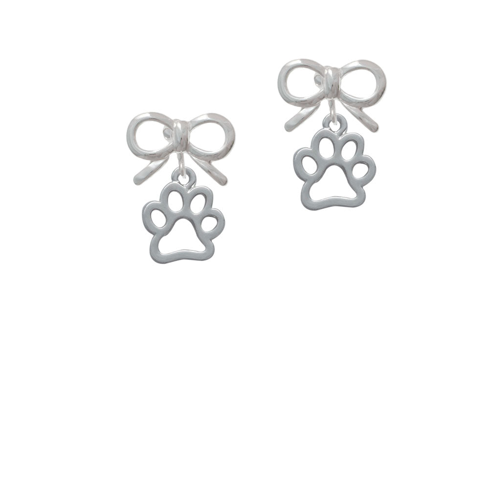 Medium Open Paw Crystal Clip On Earrings Image 9