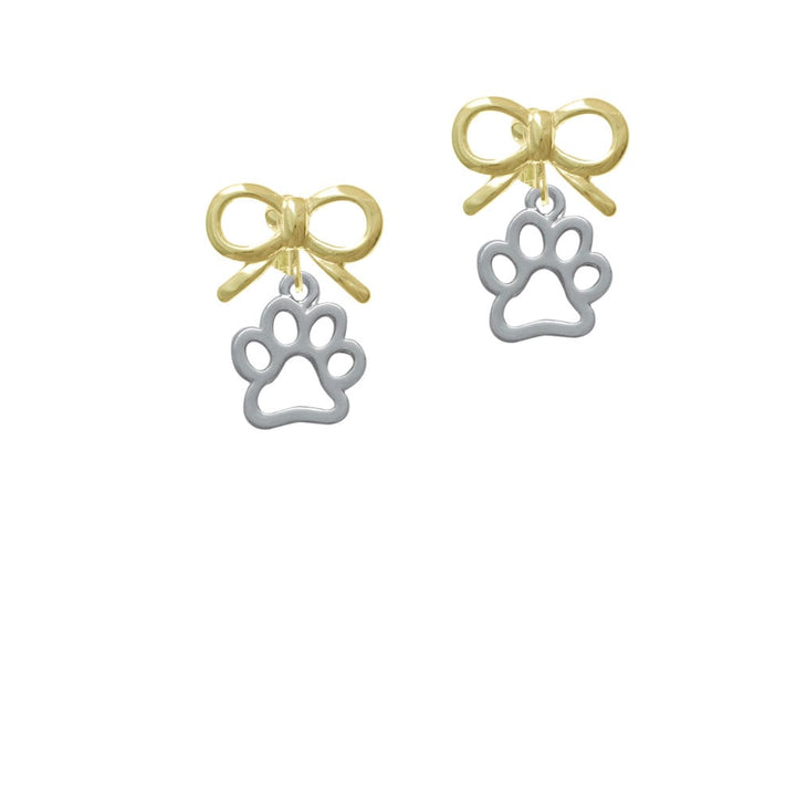 Medium Open Paw Crystal Clip On Earrings Image 10