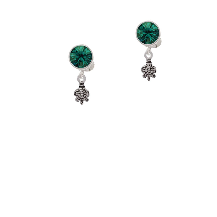 Mini Sea Turtle Crystal Clip On Earrings Image 6