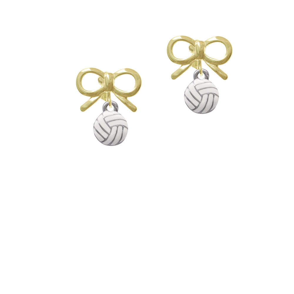 Mini Volleyball - Two Sided - Crystal Clip On Earrings Image 10