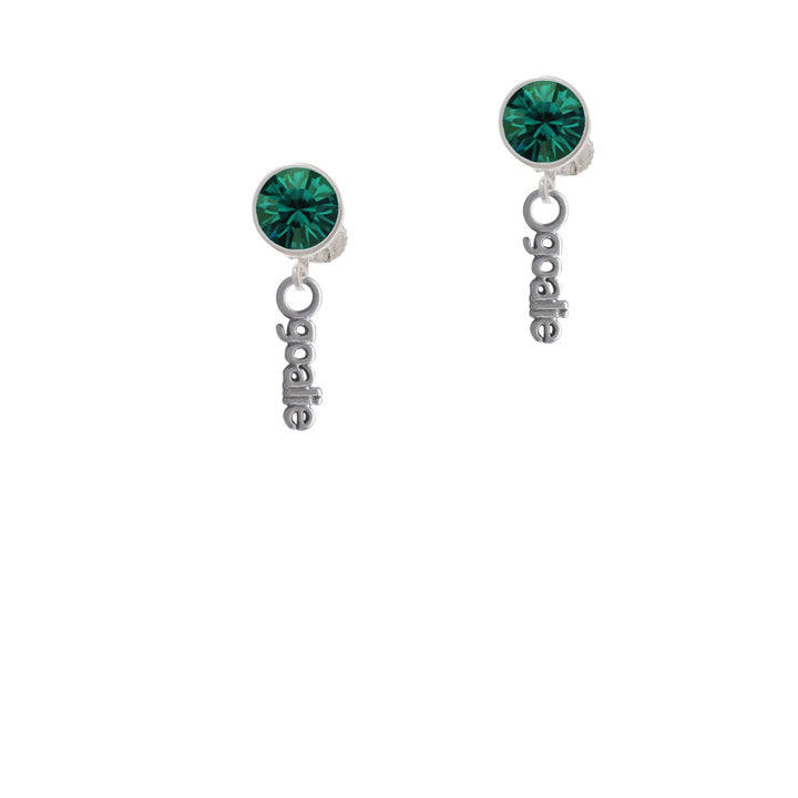 Goalie Crystal Clip On Earrings Image 6