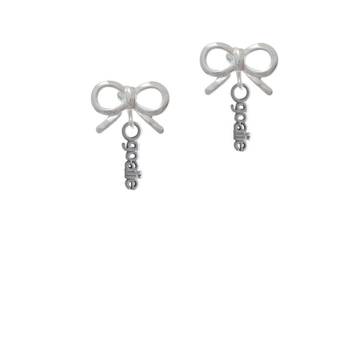 Goalie Crystal Clip On Earrings Image 9