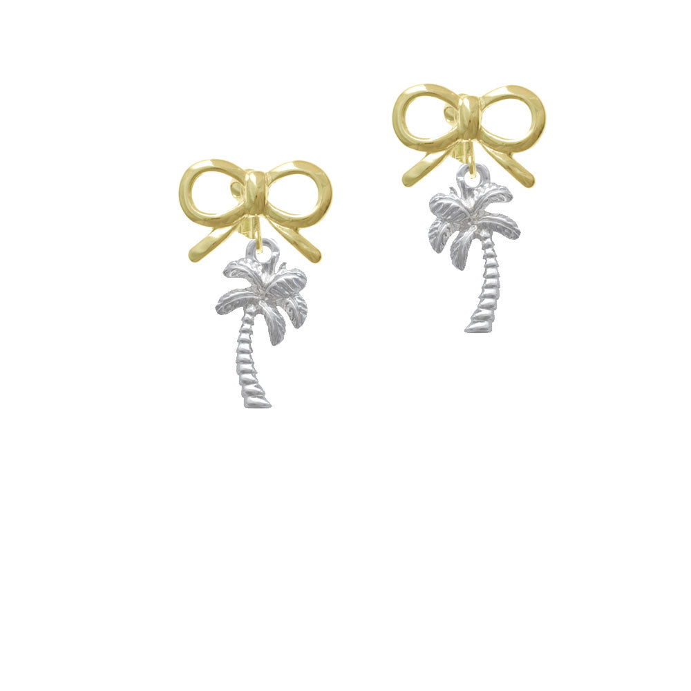 Palm Tree Crystal Clip On Earrings Image 10