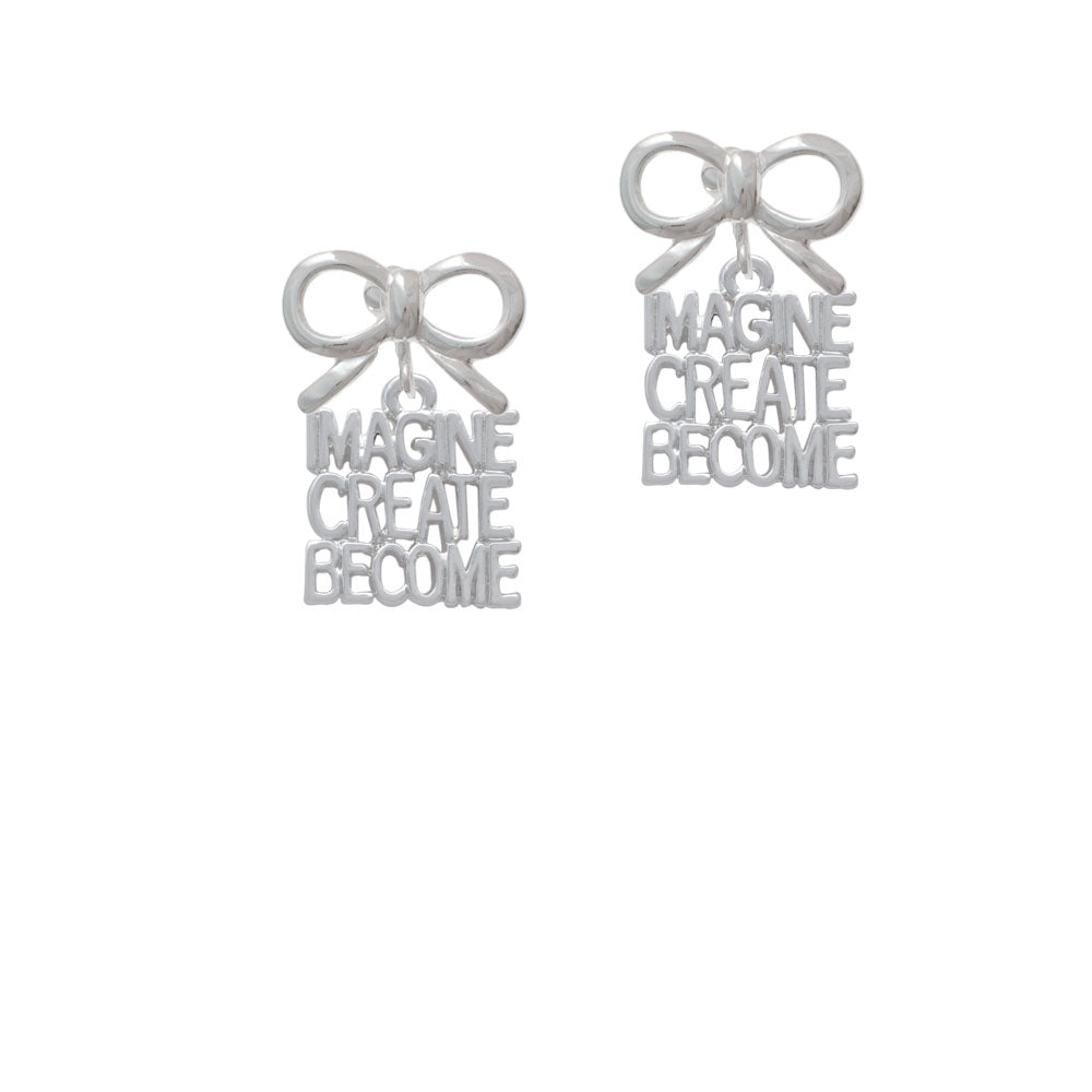 Imagine Create Become Crystal Clip On Earrings Image 9