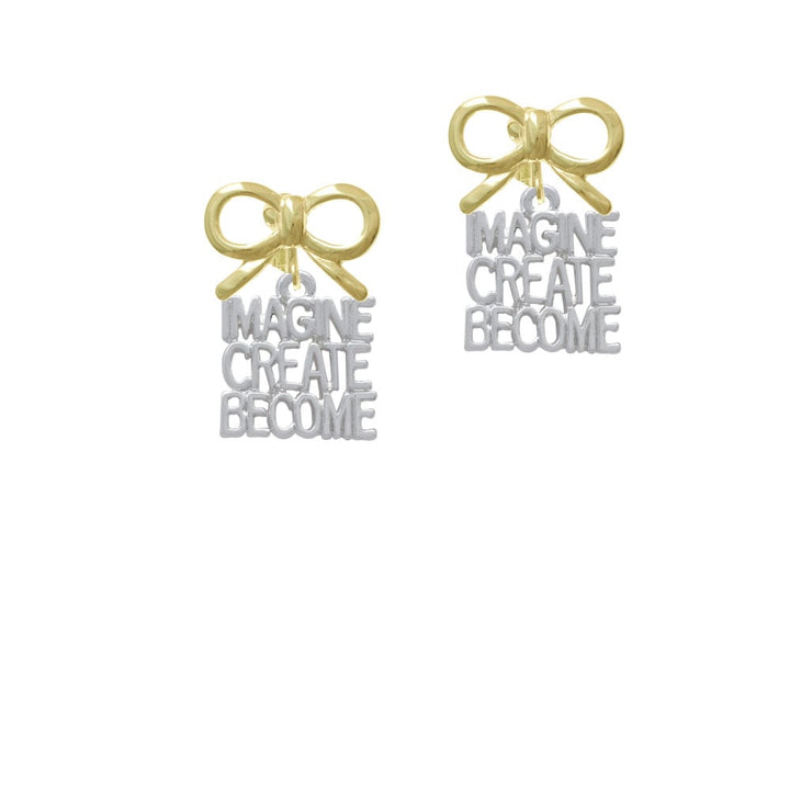 Imagine Create Become Crystal Clip On Earrings Image 10