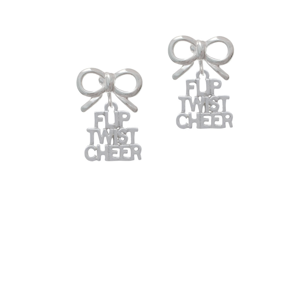 Flip Twist Cheer Crystal Clip On Earrings Image 9