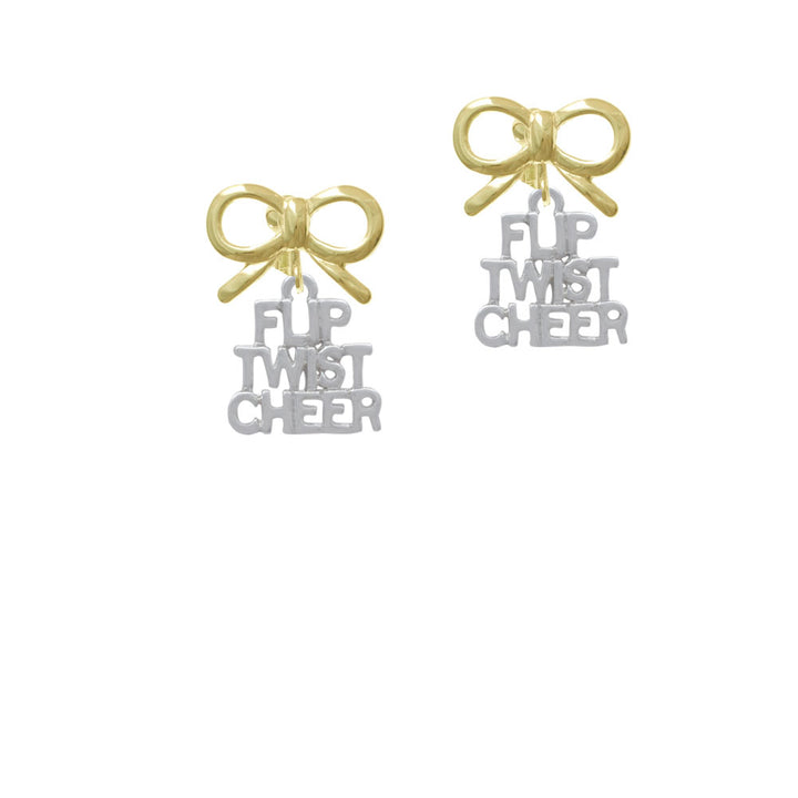 Flip Twist Cheer Crystal Clip On Earrings Image 10